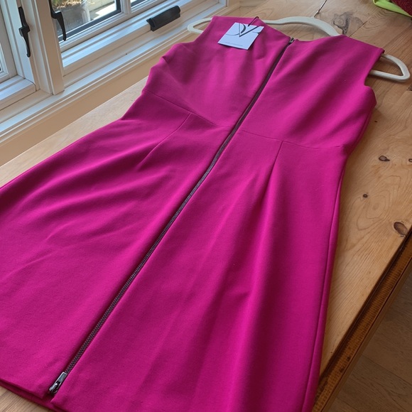 Diane Von Furstenberg Barbie Capreena Dress Hot Pink Flamingo💕 Barbicore Dress - Picture 11 of 16